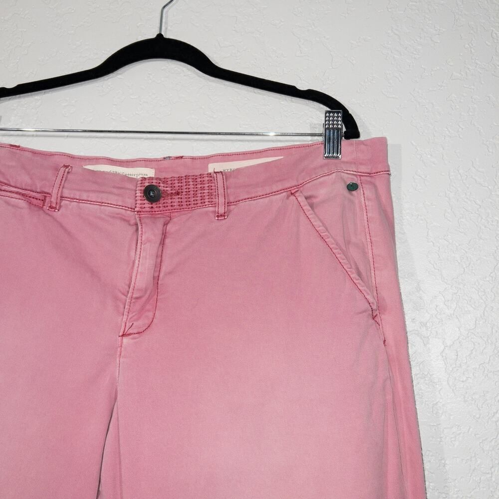 Pilcro x Anthropologie‎ Pink Hyphen Straight Jeans Size 32 - Picture 3 of 10